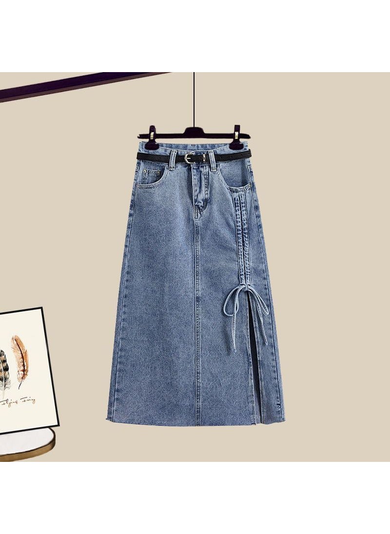 Generic - Plus Size Autum 2024 Shirt Skirt Set tunic - Image 1