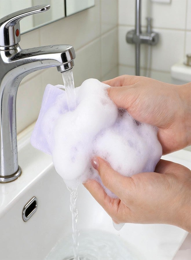 Exircy 8 PCS Soap Mesh Bag, Multicolor Bar Soap Saver Bags Soft Soaps Sleeve Portable Soaps Mesh Bags with Drawstring for Men Women Shower Facial Body Cleaning - Image 5
