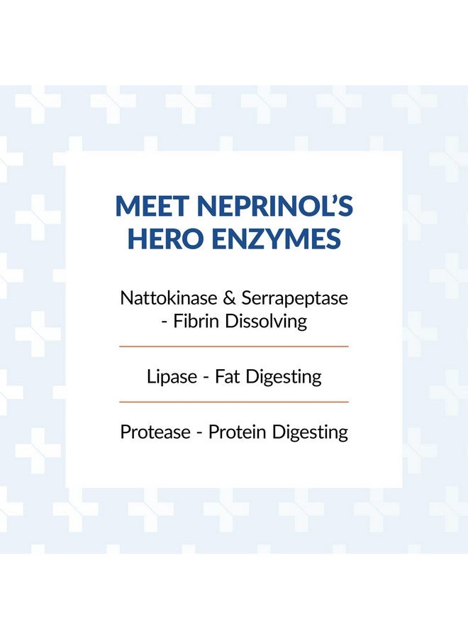 آرثر أندرو ميديكال، نيبرينول إيه إف دي، مزيج متعدد الإنزيمات مع سيرابيبتاز وناتوكيناز، 150 قرصًا (عبوة واحدة) - Image 3