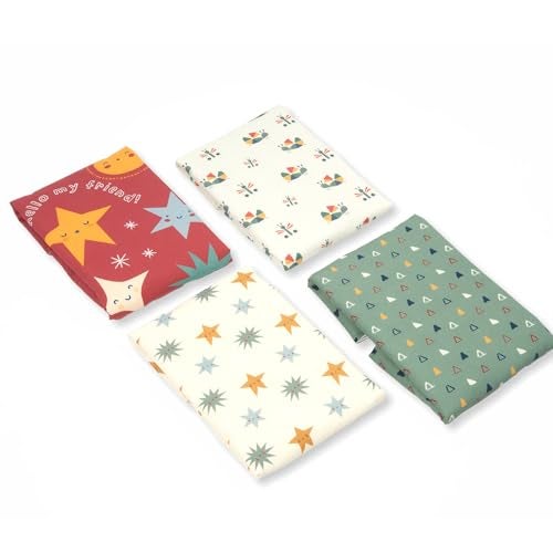 Tidy Sleep Baby Changing Mat – Waterproof, Foldable, Padded Diaper Changing Sheets for Newborns & Infants – Pack of 4, Hello Star (65 cm x 45 cm) - Image 4
