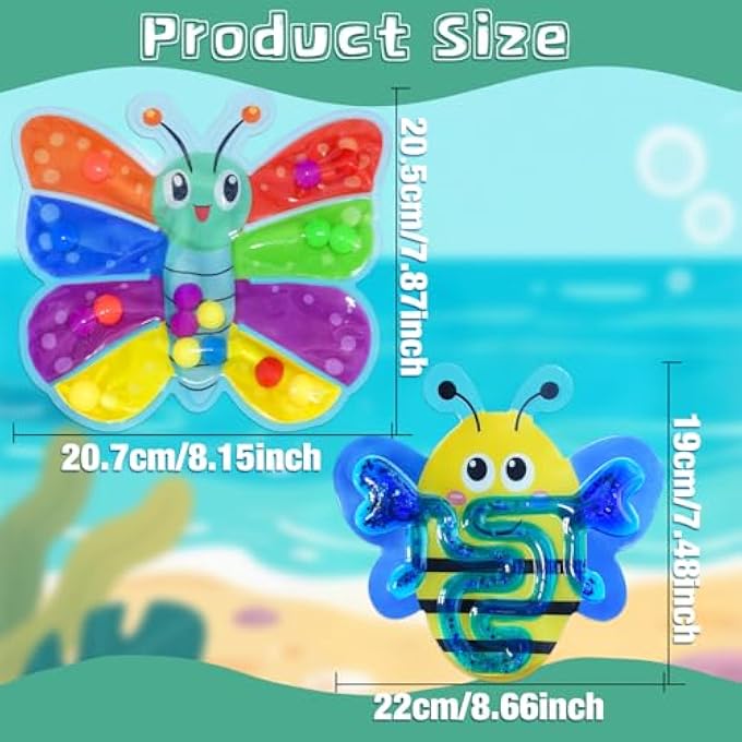 MONTESSORI SORTING GAME FOR CHILDREN, MOTOR SKILLS LEARNING TOY WITH BUTTERFLY AND BEE, EDUCATIONAL TRAVEL TOY, 3-5 YEARS - Image 3
