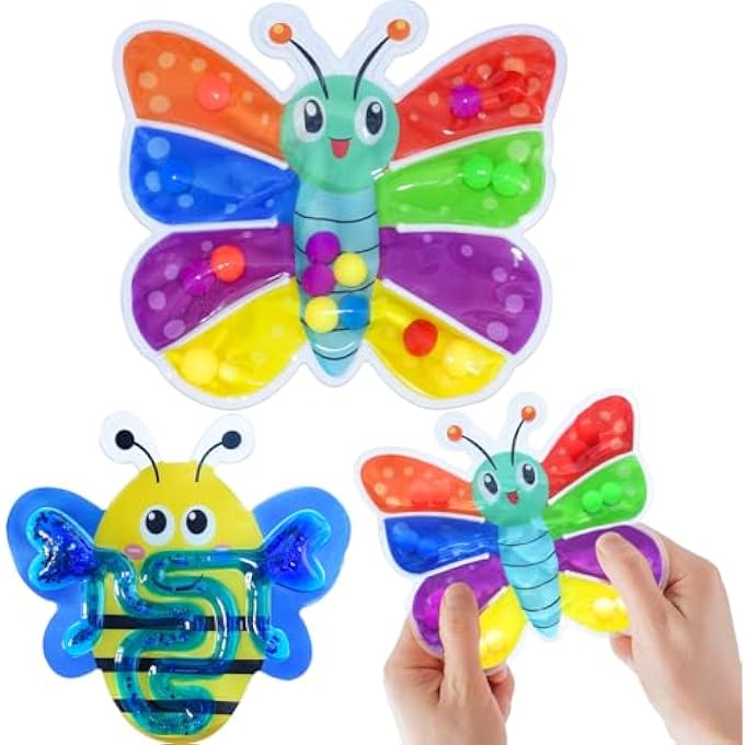 MONTESSORI SORTING GAME FOR CHILDREN, MOTOR SKILLS LEARNING TOY WITH BUTTERFLY AND BEE, EDUCATIONAL TRAVEL TOY, 3-5 YEARS - Image 1