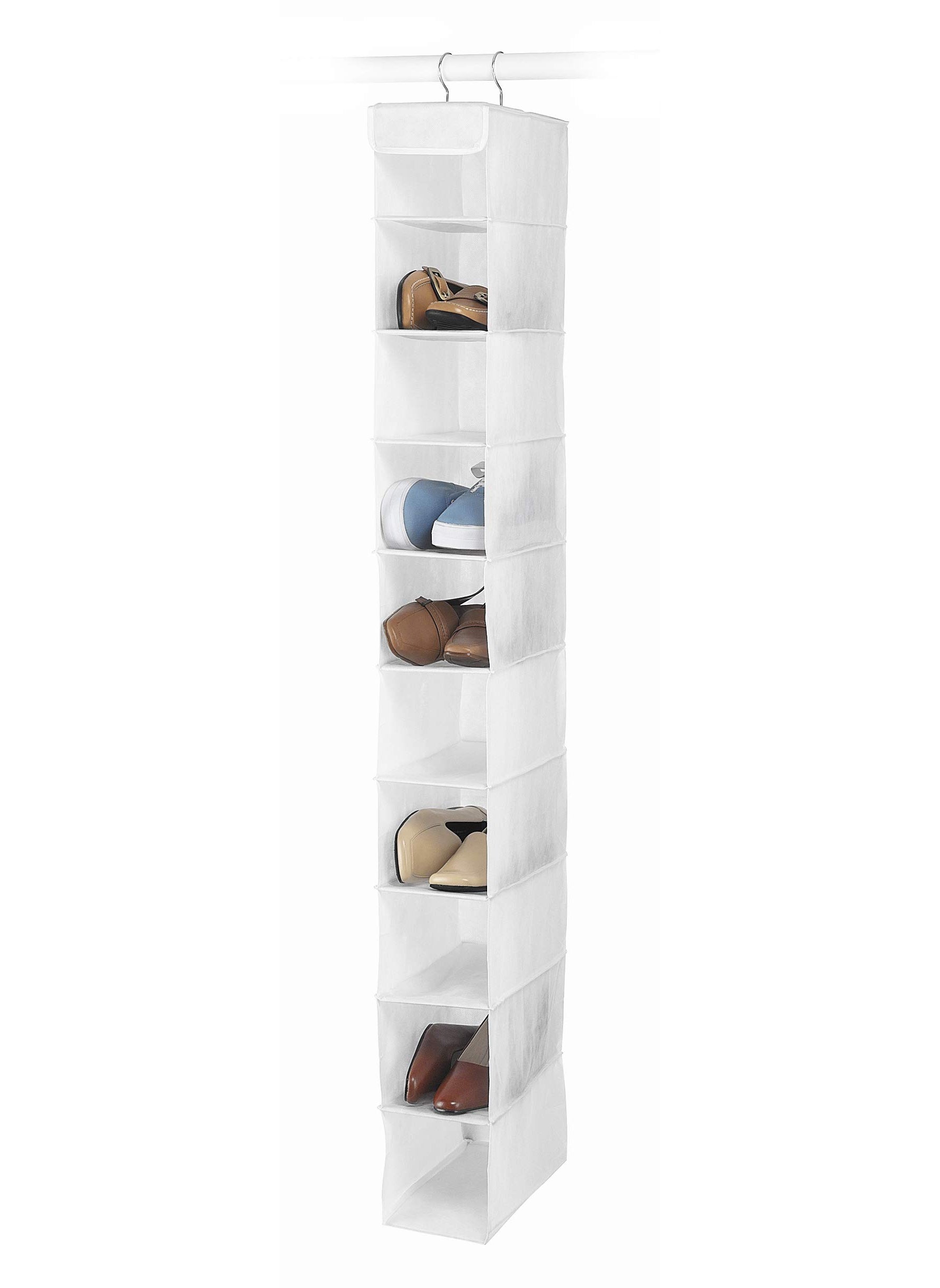 Whitmor Whitmor Hanging Shoe Shelves 10 Section White 