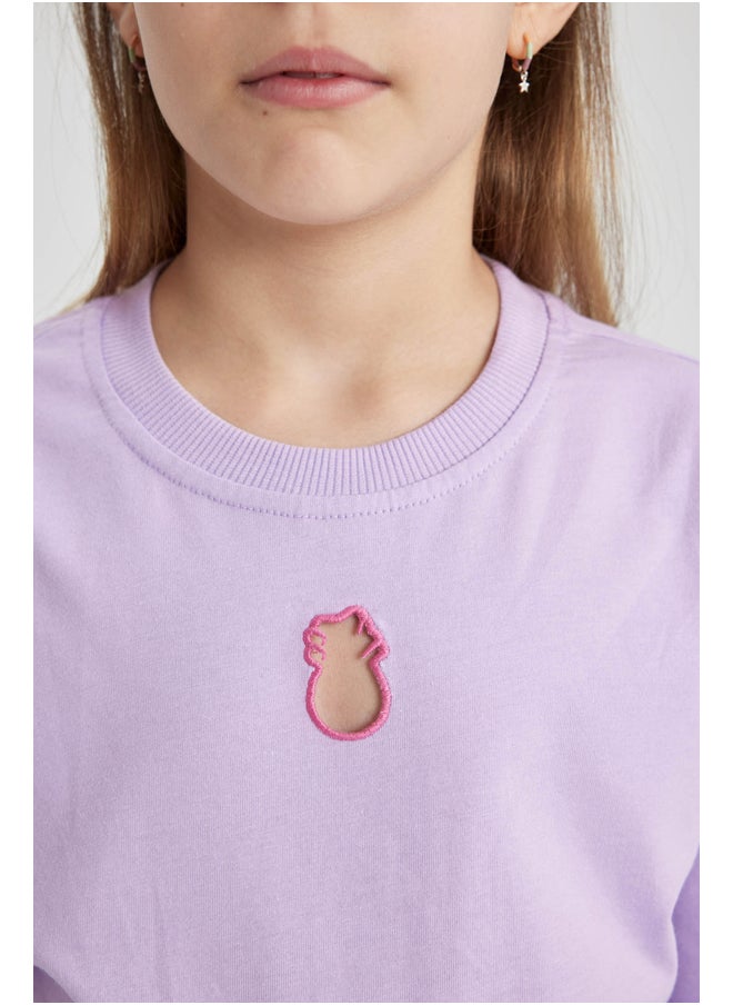 DeFacto - Girl Relax Fit Knitted Short Sleeve Body - Image 1