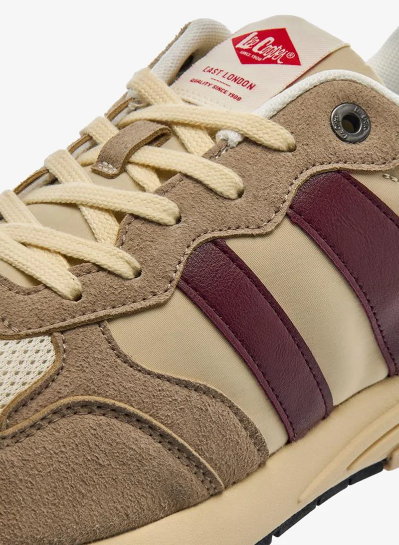 Lee Cooper BEIGE Men Lace-Up Ankle Sneakers for Men | Best Price UAE