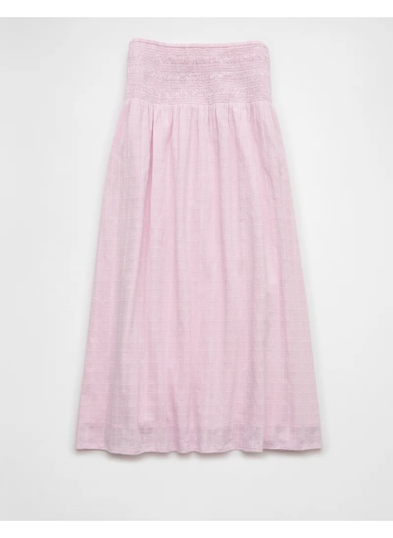 امريكان ايجل AE High-Waisted Smocked Maxi Skirt