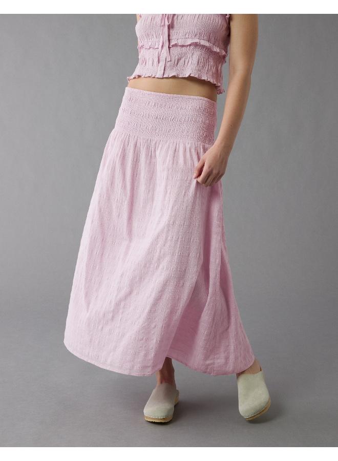 American Eagle AE High-Waisted Smocked Maxi Skirt  - Image 5