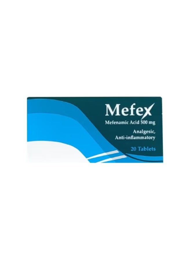 Pack Of 20 Mefex Tablets 500 MG