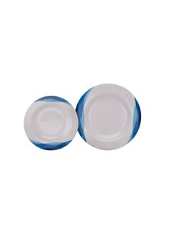 DELCASA Melamine Ware Dinner Set 14Pcs, DC2152 - Sturdy Picnic Soup Plates, Bowls, Serving Spoon for Caravan, Campervan, Kids, Adults, Elegant Design & Superior Quality, Lightweight, Dishwasher-Safe  - Image 3