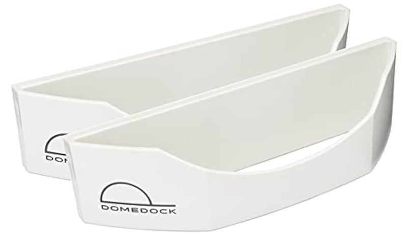 Dome Dock The Original USAMade Hat Rack and Compact Hat Organizer for Wall Installation 20 Hat Capacity White 2 Pack