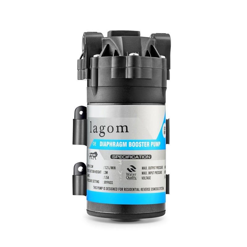 LAGOM 100 GPD RO Booster Pump – High-Efficiency DC Motor for Ultimate Performance | Shock-Proof Design, Compatible with All RO Water Purifiers | Perfect for Home & Commercial Use  - Image 1