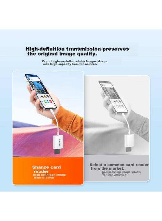 Samzhe Type-c 3.0 High-speed Card Reader For Apple 16/15/ipad Phone Sd/tf Compatible With Uhs-i/ii Card Camera Monitor Dash Cam Memory Card Crc32 - Image 4