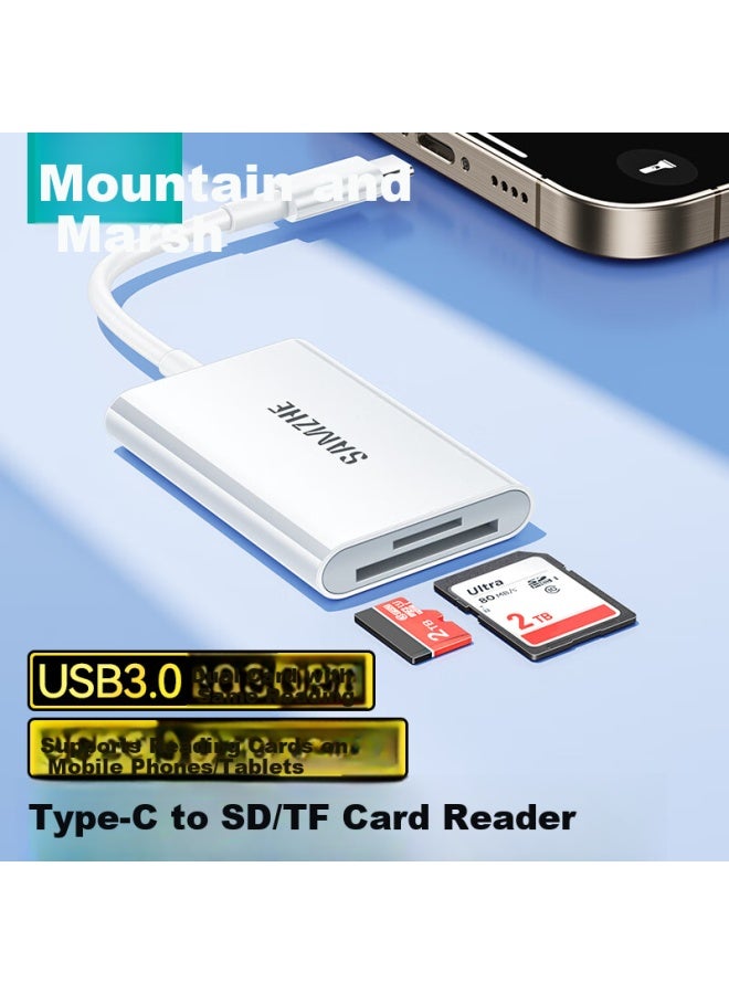 Samzhe Type-c 3.0 High-speed Card Reader For Apple 16/15/ipad Phone Sd/tf Compatible With Uhs-i/ii Card Camera Monitor Dash Cam Memory Card Crc32 - Image 1