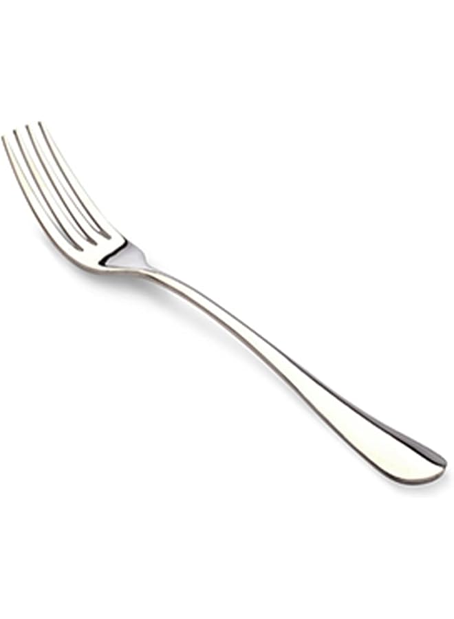 Plano Stainless Steel Dessert FoSilver,3-Piece,Silver