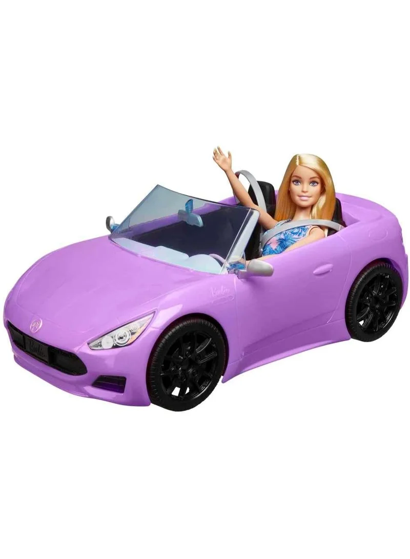 باربي سيارة مكشوفة مع دمية HBY29