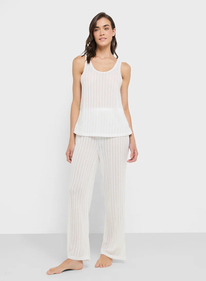 ايلا Sleevless Vest & Pant Pyjama Set