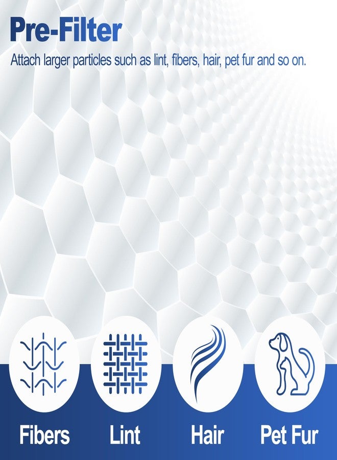 جود تو يو فلتر بديل AP510 و AP450 لأجهزة تنقية الهواء ويرلبول ويسبور 1183054K 8171434K AP450 AP510 AP51030K AP51030KB AP45030K WP500 WP1000، فلتر HEPA حقيقي واحد + 4 فلاتر كربون نشط - Image 2