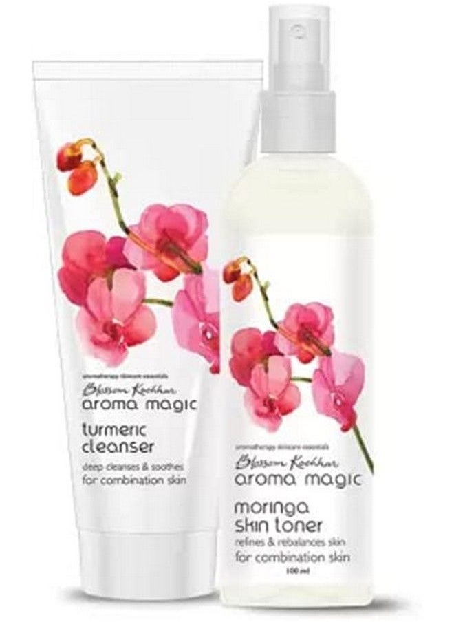 Aroma Magic مجموعة من منظف الكركم ومنشط البشرة المورينجا (2 قطعة في المجموعة)  - Image 1