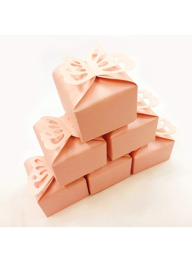 AWESON PARTY Pink Cube Candy Treat Boxes Set Butterfly Gift Box Bulk Wedding Favors Mothers Day Baby Shower Supplies 2x2x2 inch, 50pc - Image 5
