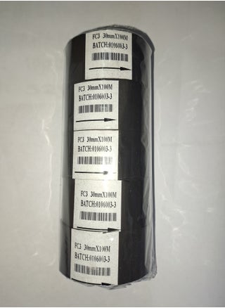 Coding Foil Hot Stamping Foil Thermal Transfer Ribbon for Coding Printer Machine (30 mm x 100 m, Black) -5 Rolls - pzsku/Z03EC159850D28EB4D6D7Z/45/_/1690443840/3519d2a3-f132-4160-b036-bf45034a465c