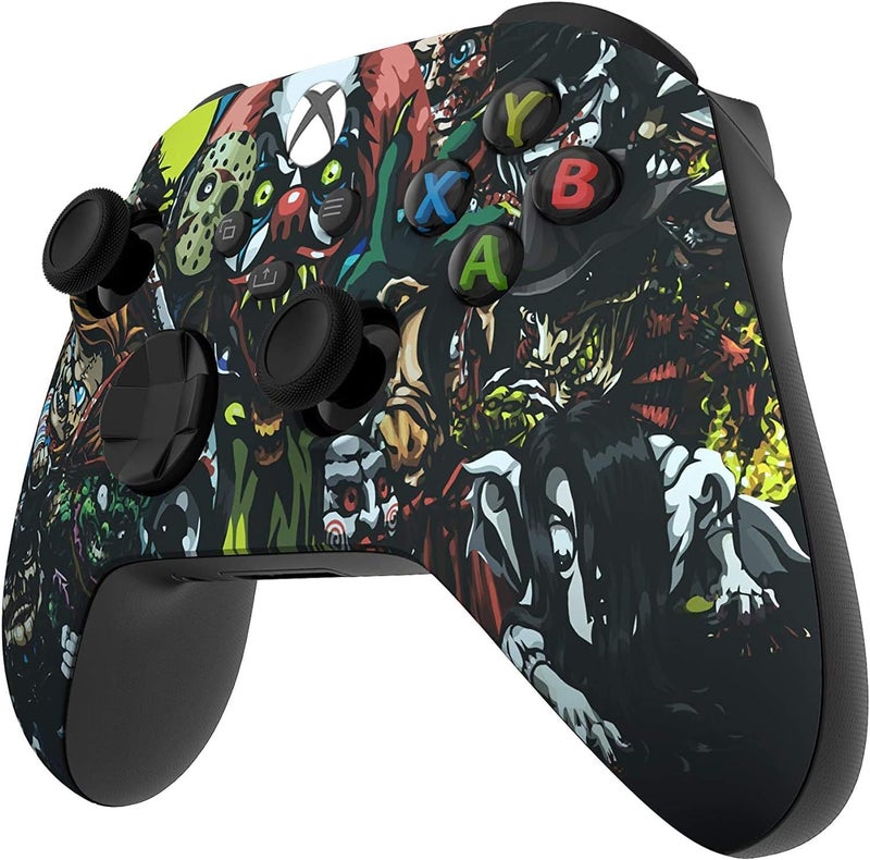 Custom Controllerzz Wireless Controller for Microsoft Xbox Series X/S & Xbox One - Custom Soft Touch Feel - Custom Xbox Series X/S Controller (X/S Scary Party) - Image 3