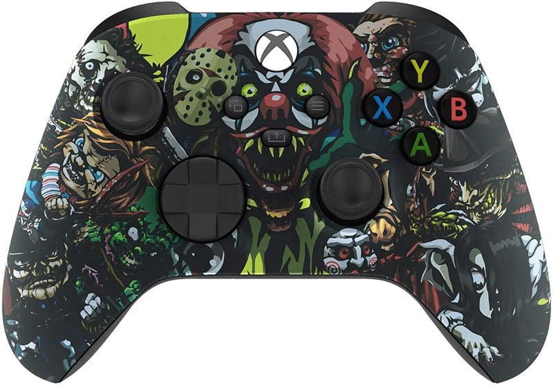 Custom Controllerzz Wireless Controller for Microsoft Xbox Series X/S & Xbox One - Custom Soft Touch Feel - Custom Xbox Series X/S Controller (X/S Scary Party) - Image 1