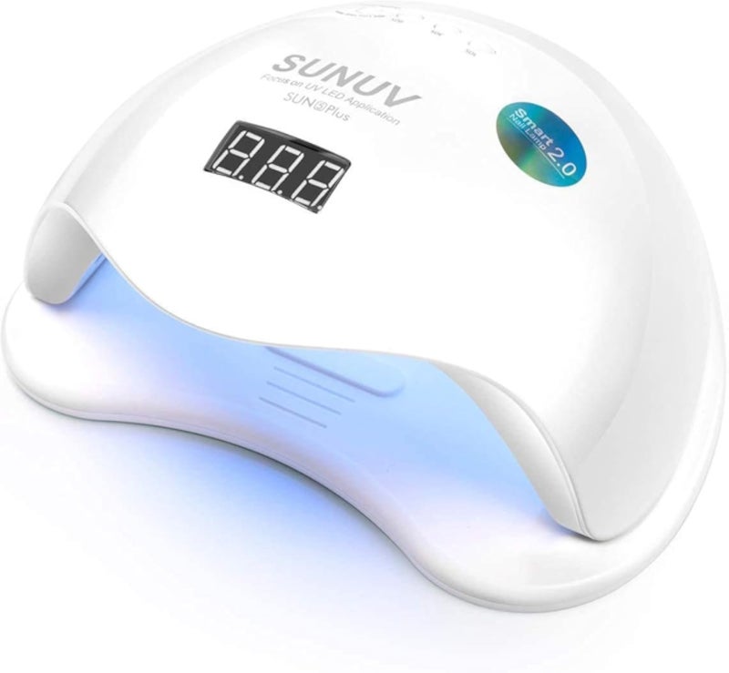 مجفف طلاء الأظافر SUNUV SUN5 Plus LED مزود بمستشعر و4 مؤقتات بقوة 48 واط