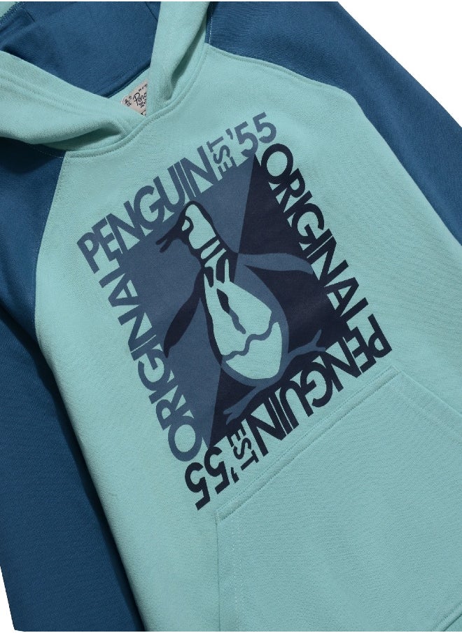 Penguin - Original Penguin Over The Head Hoodie Blue - Image 1