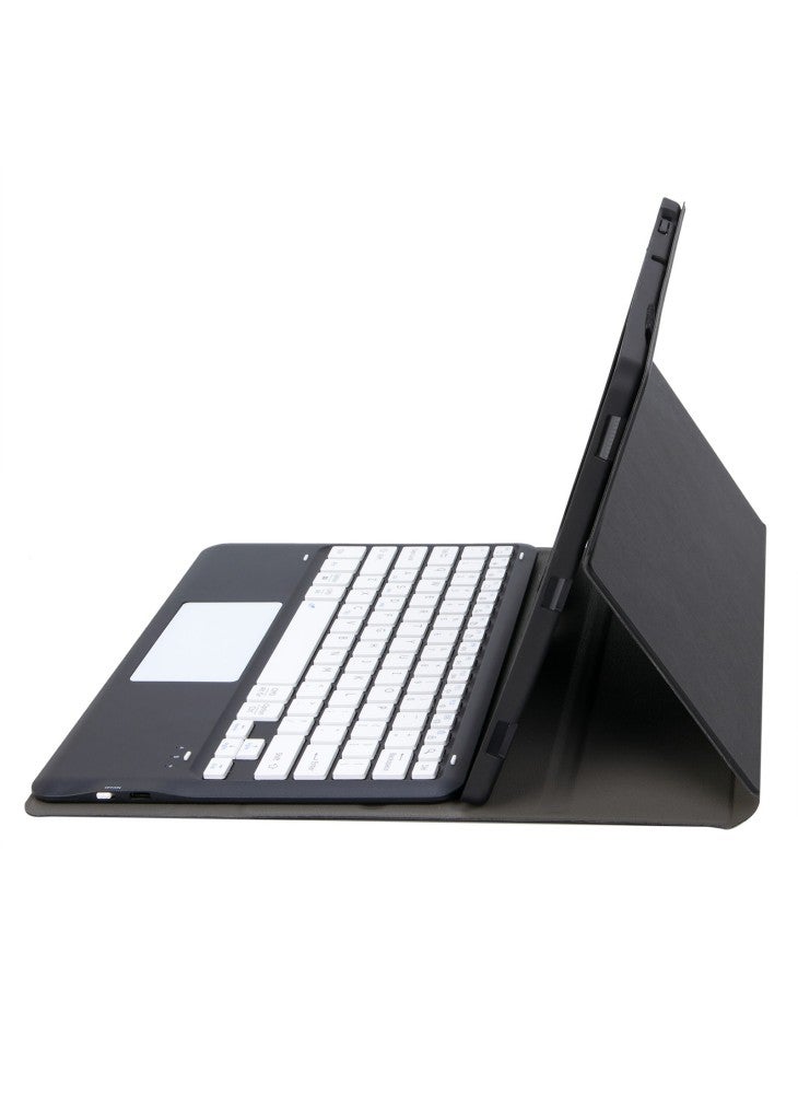 AM33-A For Lenovo Xiaoxin Pad 2025 Protective Case with Touchpad Keyboard Ultra Thin Detachable TPU Cover - Black/White - Image 5