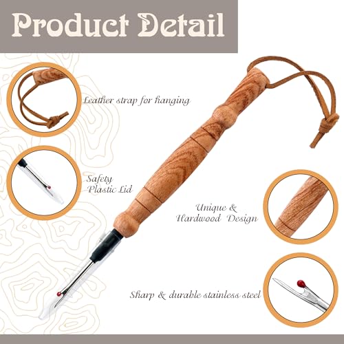 Savina Seam Rippers for Sewing, Remove Stitches and Seams with Precision, Thread Ripping Tool, Hard Wood Professional Multipurpose Durable for Sewing/Quilting (1Pcs) - Image 2