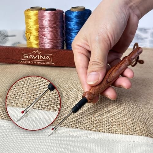 Savina Seam Rippers for Sewing, Remove Stitches and Seams with Precision, Thread Ripping Tool, Hard Wood Professional Multipurpose Durable for Sewing/Quilting (1Pcs) - Image 5