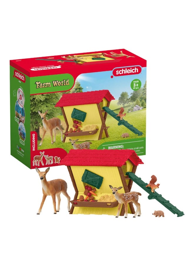 Schleich Schleich Farm World Feeding the Forest Animals Playset (39 Pieces)  - Image 1