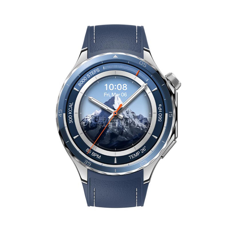 إيروريكس سوار ساعة Oppo Watch X2 Mini من السيليكون المخيط (أزرق داكن) - Image 2