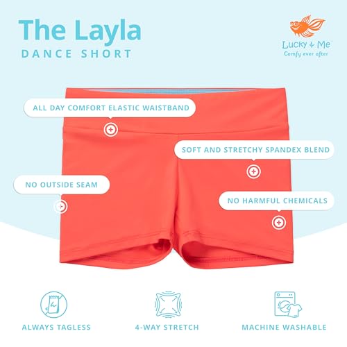 Lucky Me Layla Girls Dance Shorts, Gymnastics & Dancewear (4-5 Years, Tie Dye) - Image 2