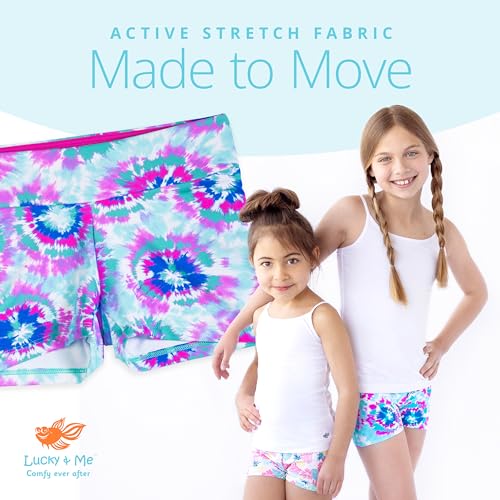 Lucky Me Layla Girls Dance Shorts, Gymnastics & Dancewear (4-5 Years, Tie Dye) - Image 4