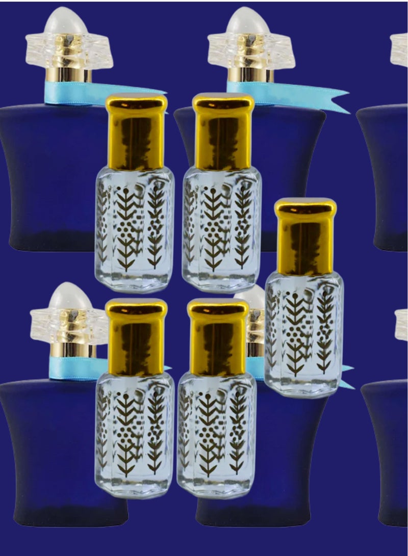 5 Pieces Blue Lady Essential Oil For Women Original Clear 6 Ml