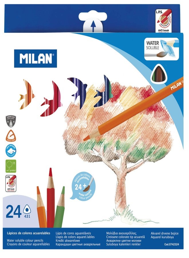 MILAN Water Soluble Pencils Set of 24 - Image 1
