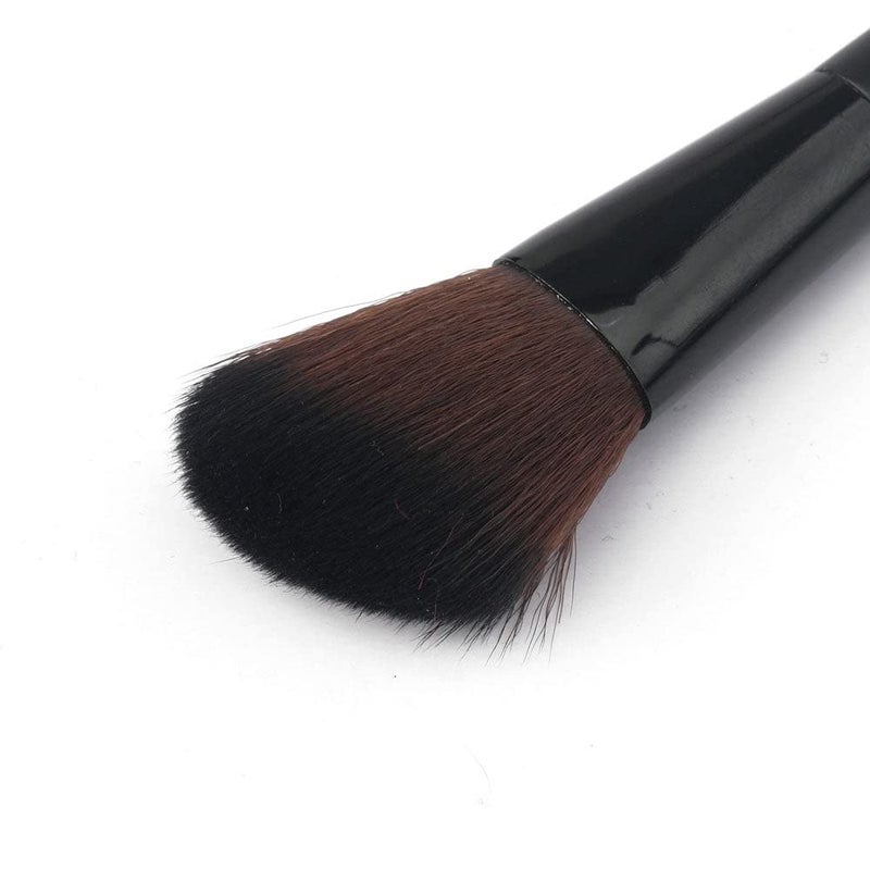 Generic Professional Quality Blush and Bronzer Pocket Brush for Women - Ideal for Contouring and Highlighting - Perfect for Personal Use - Black & Brown Color 