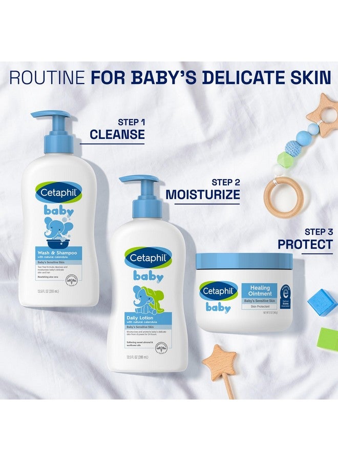 Cetaphil مرهم شفاء سيتافيل للأطفال، مرهم طفح الحفاضات يهدئ ويحمي بشرة الطفل المتهيجة، واقي للبشرة الجافة، 12 أونصة - Image 5