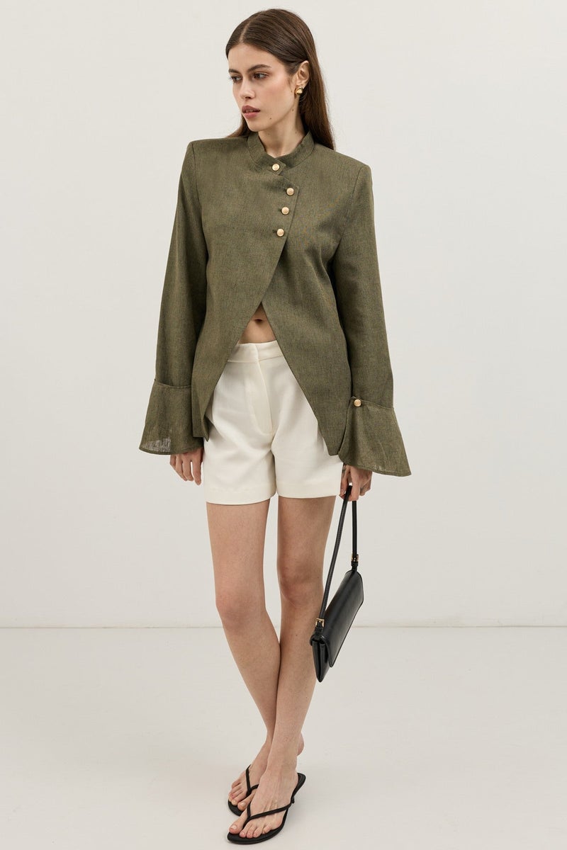 ANTIOCH Women's Blazer Jacket with Linen Blend - Image 5