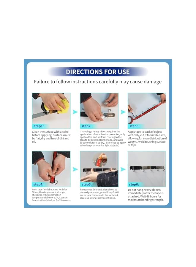 promass Double Sided Tape Heavy Duty 50mm, Strong Adhesive Mounting Foam Tape Waterproof and High Temperature Resistant Indoor Outdoor Tape for Walls, Automotive, Home Office Decor use (36.5ft) - Image 5