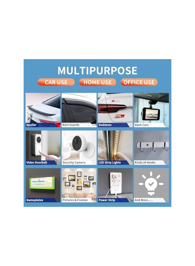 promass Double Sided Tape Heavy Duty 50mm, Strong Adhesive Mounting Foam Tape Waterproof and High Temperature Resistant Indoor Outdoor Tape for Walls, Automotive, Home Office Decor use (36.5ft) - Image 4