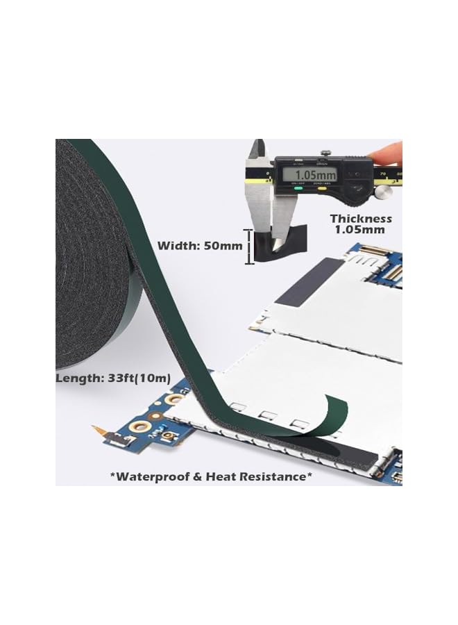 promass Double Sided Tape Heavy Duty 50mm, Strong Adhesive Mounting Foam Tape Waterproof and High Temperature Resistant Indoor Outdoor Tape for Walls, Automotive, Home Office Decor use (36.5ft) - Image 3