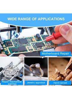 AORAEM Led Light Helping Hands Magnifier Station,2.5X 7.5X 10X Magnifying Glass Soldering With Clamp And Alligator Clips Desktop Magnifer Stand For Craft Carving Jewelry  - Image 4