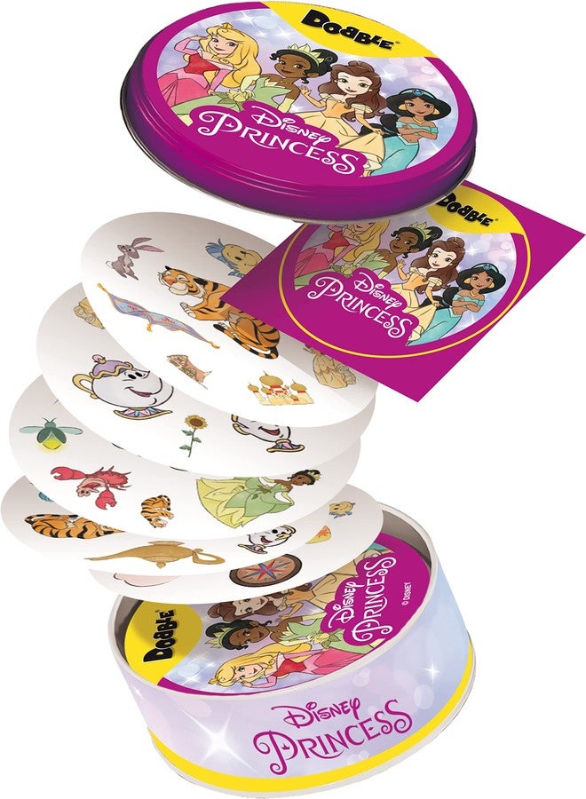 Asmodee | Dobble Disney Princess | Card Game | Ages 4+ | 2-8 Players | 15 Minutes Playing Time - Image 1