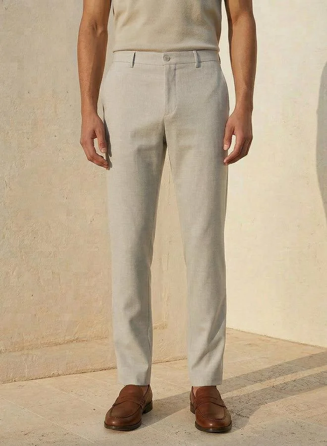 Men Slim Fit Formal Trousers