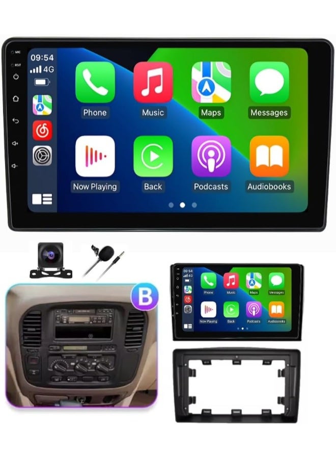 فيريكس مسجل شاشة لتويوتا لاند كروزر 100 (1998-2002) | شاشة لمس 9 إنش تدعم Apple CarPlay وAndroid Auto وواي فاي وبلوتوث وكاميرا AHD وDSP وFM/AM | 4GB RAM و32GB ROM | تدعم يوتيوب، خرائط جوجل، نتفليكس، برايم فيديو - Image 2