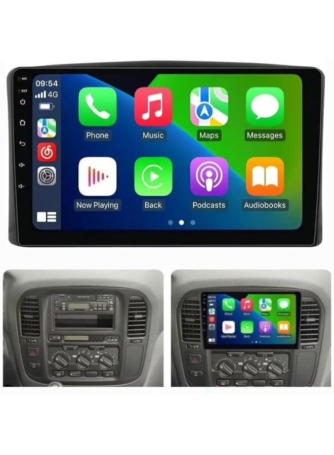 فيريكس مسجل شاشة لتويوتا لاند كروزر 100 (1998-2002) | شاشة لمس 9 إنش تدعم Apple CarPlay وAndroid Auto وواي فاي وبلوتوث وكاميرا AHD وDSP وFM/AM | 4GB RAM و32GB ROM | تدعم يوتيوب، خرائط جوجل، نتفليكس، برايم فيديو - Image 1