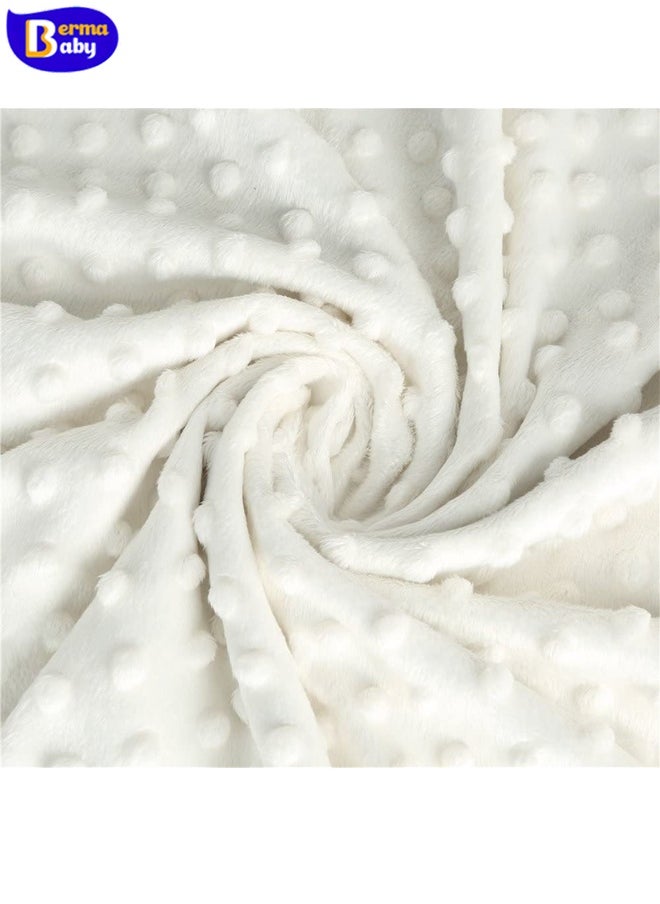 Berma Baby Baby Blanket, Unisex Super Soft Plush Nursery Blanket for Boys and Girls, Double Layer Baby Blanket for Newborns and Toddlers, Air Conditioning Quilt, Suitable for Strollers and Cribs, Bubble Soothing Blanket  - Image 3