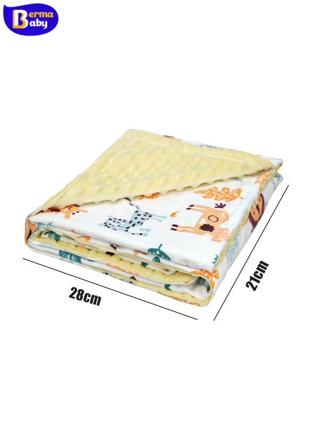 Berma Baby Baby Blanket, Unisex Super Soft Plush Nursery Blanket for Boys and Girls, Double Layer Baby Blanket for Newborns and Toddlers, Air Conditioning Quilt, Suitable for Strollers and Cribs, Bubble Soothing Blanket  - Image 2